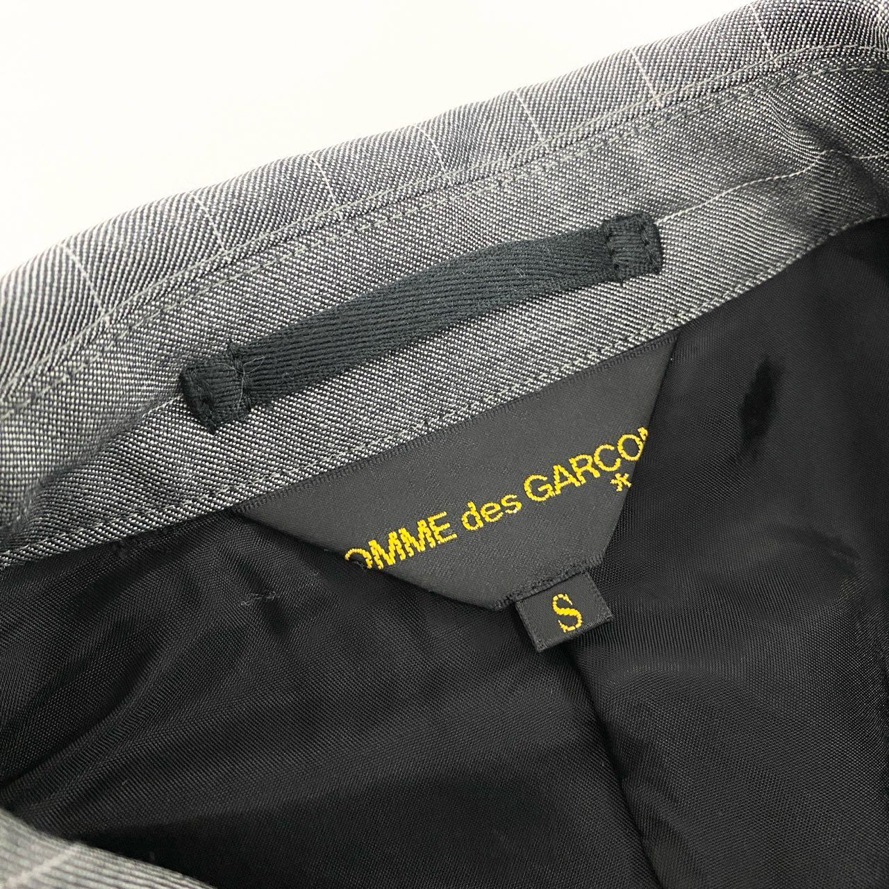 4k23 COMME des GARCONS コムデギャルソン AD2016 変形ジャケット デザインジャケット サイズS グレー レディースk02i