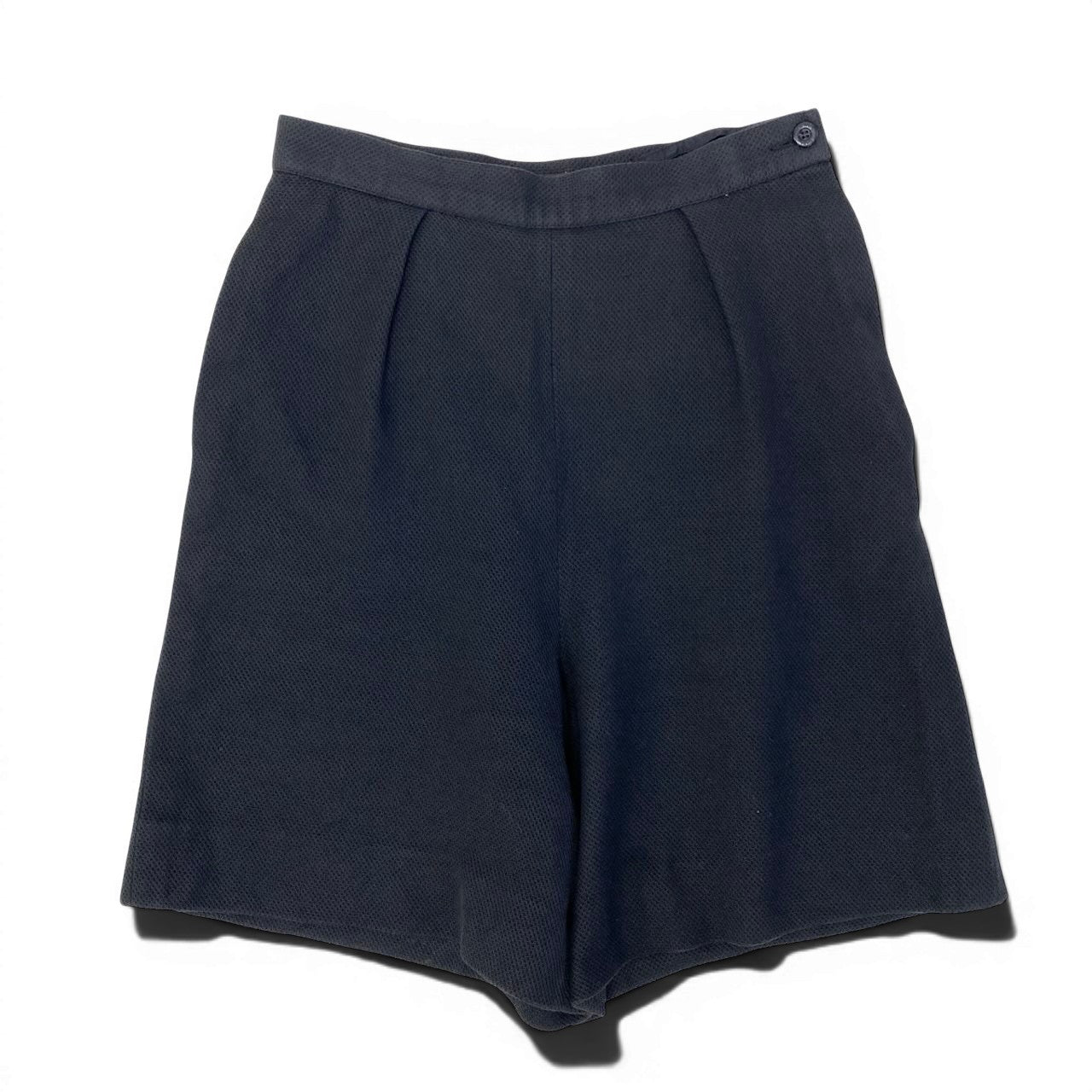 Cf9 CHANEL 1996年 ハーフパンツ ボトムス フランス製 36サイズ ブラック コットン100％ レディース 女性用u02t