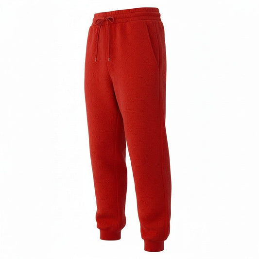 Id15 LOUIS VUITTON ルイヴィトン LV モノグラム ジョガーパンツ Monogram Joggers Pants サイズM レッドt18r