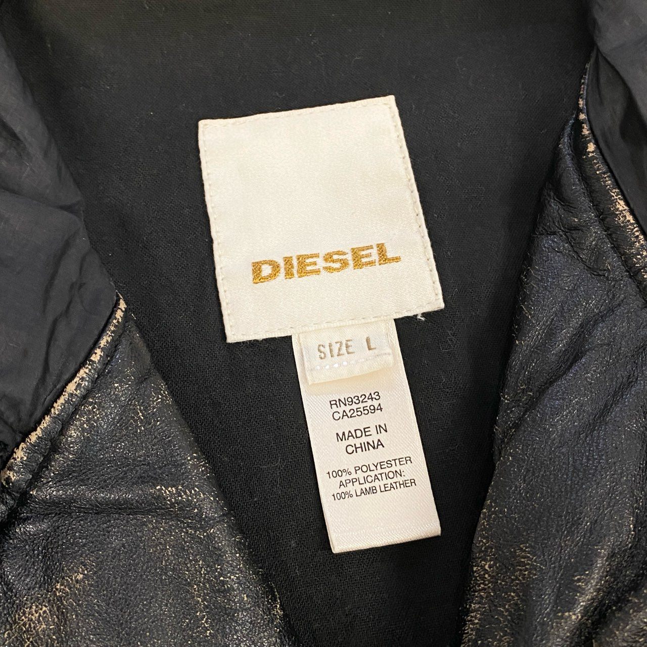 16k10 DIESEL ディーゼル ライダースジャケット  フーディー アウター ヴィンテージ加工 異素材切替 Lサイズ ブラック メンズu02t