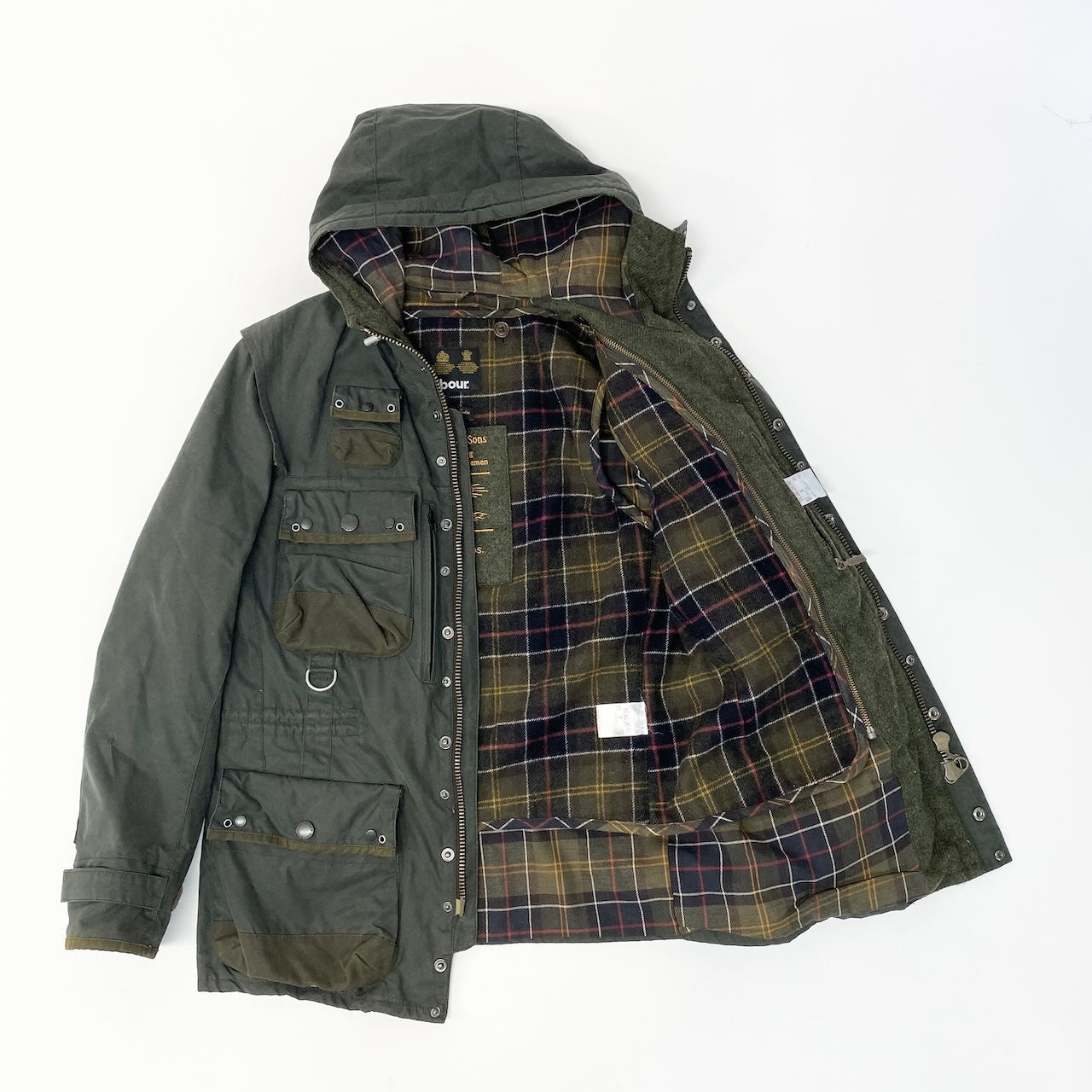 79c26 Barbour バブアー ×TOKITO トキト Military Jacket ミリタリージャケット 1102301 Sサイズ カーキ コットン100％ メンズ 男性用u02t