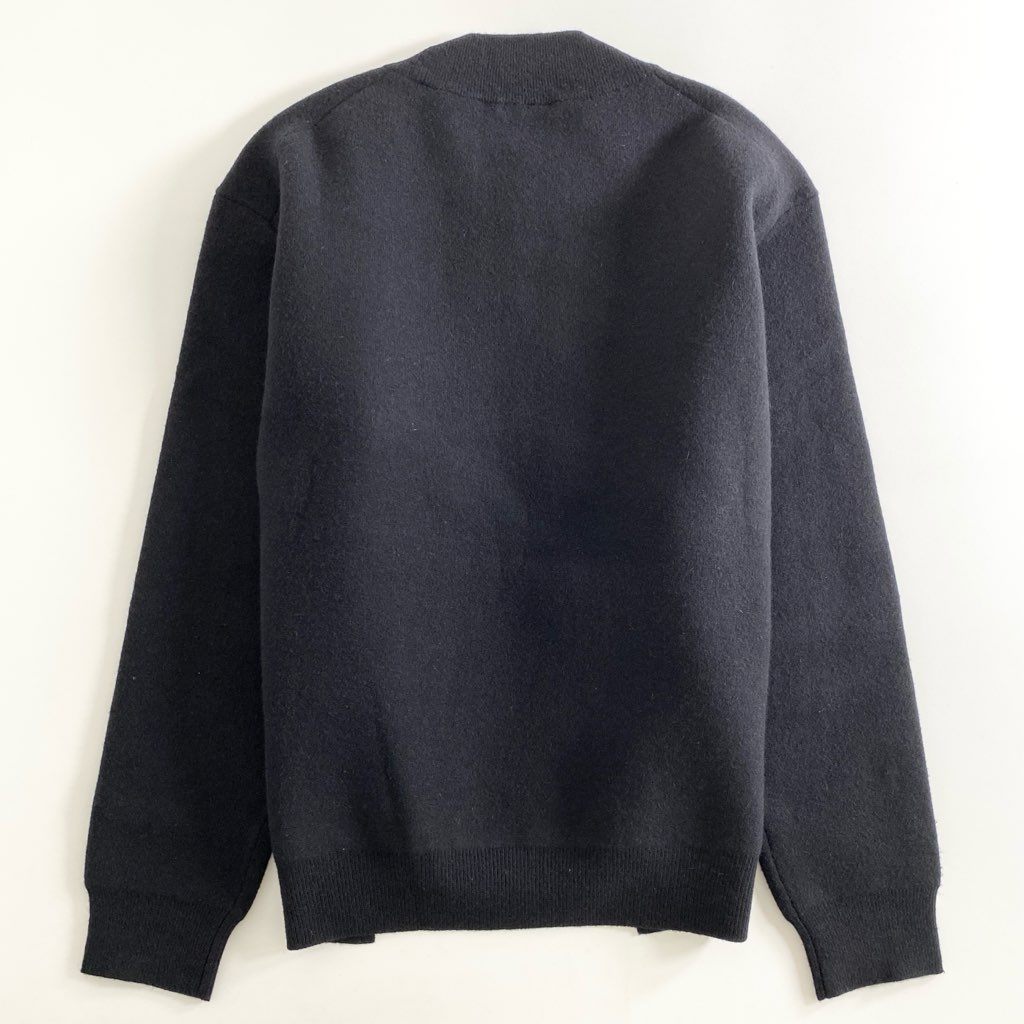 41e4 Acne Studios アクネ ストゥディオズ MISTY ウールジップスウェット XS ブラック ニットトップ セーター サイドスリット