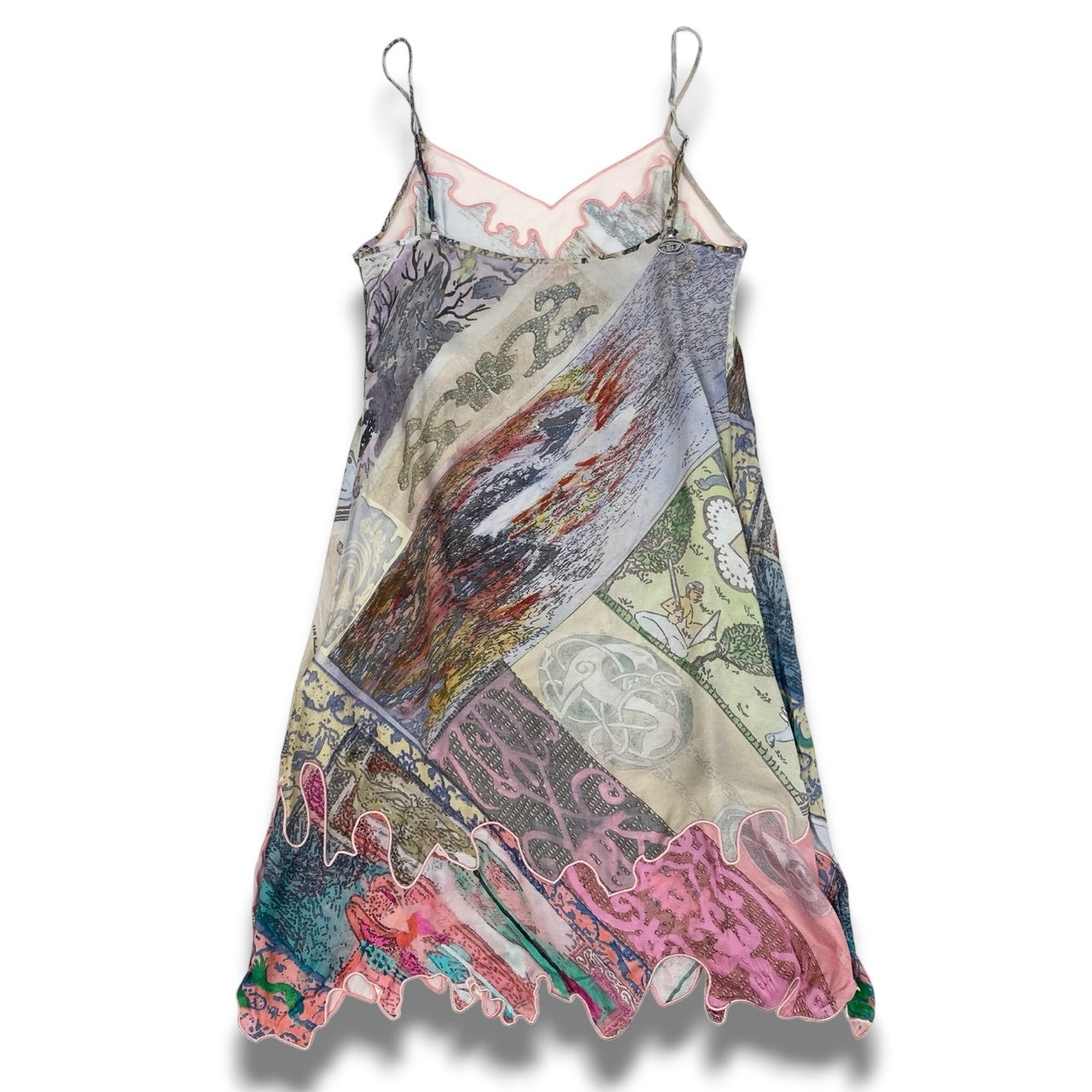 Ac16 定価￥56,100 DIESEL ディーゼル D-Aria Camisole Dress キャミソールドレス ワンピース サイズ38 マルチカラー Aラインシルエットt18r
