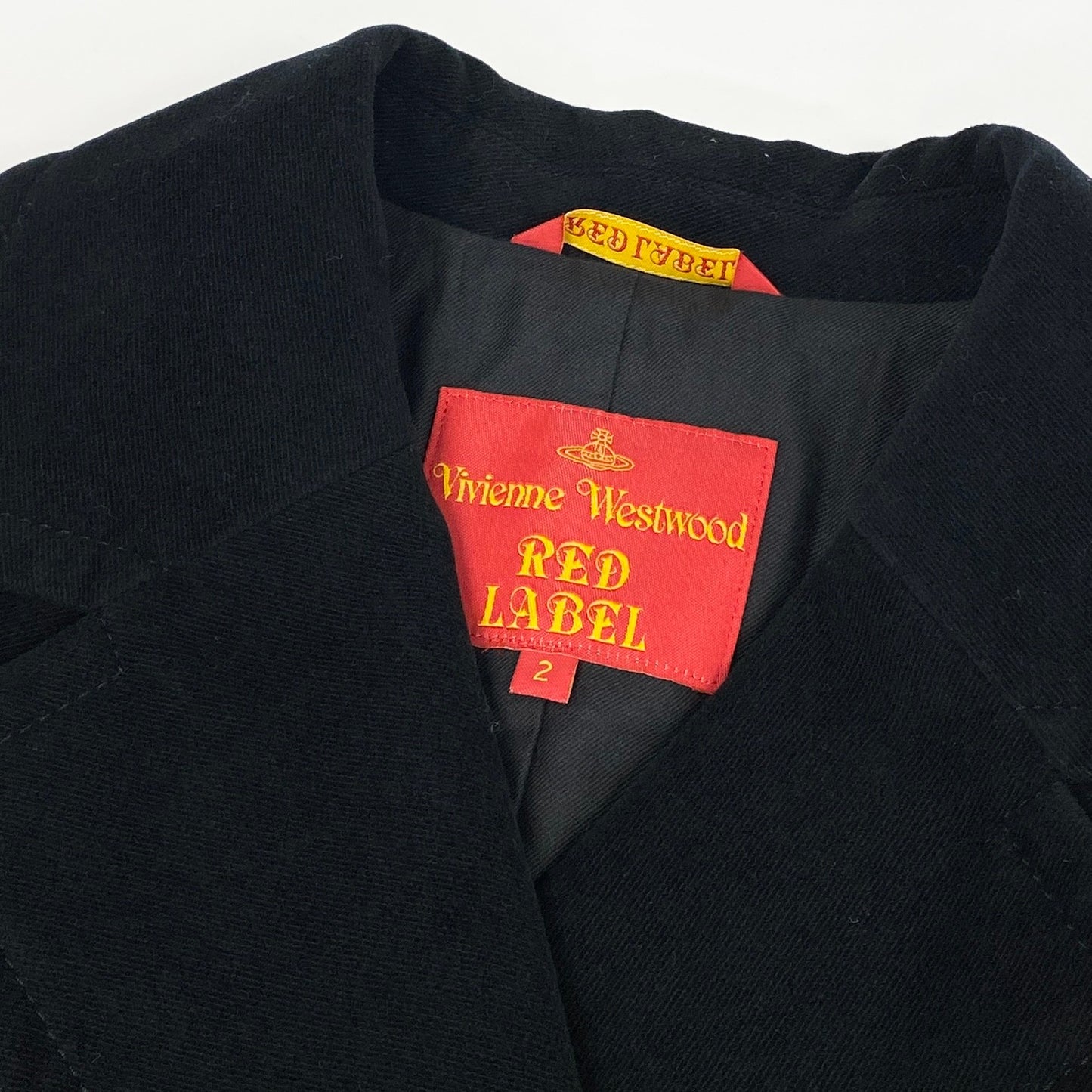 28k6 Vivienne Westwood RED LABEL ヴィヴィアンウエストウッド レッドレーベル オーブボタン Pコート 2 ブラックt18r