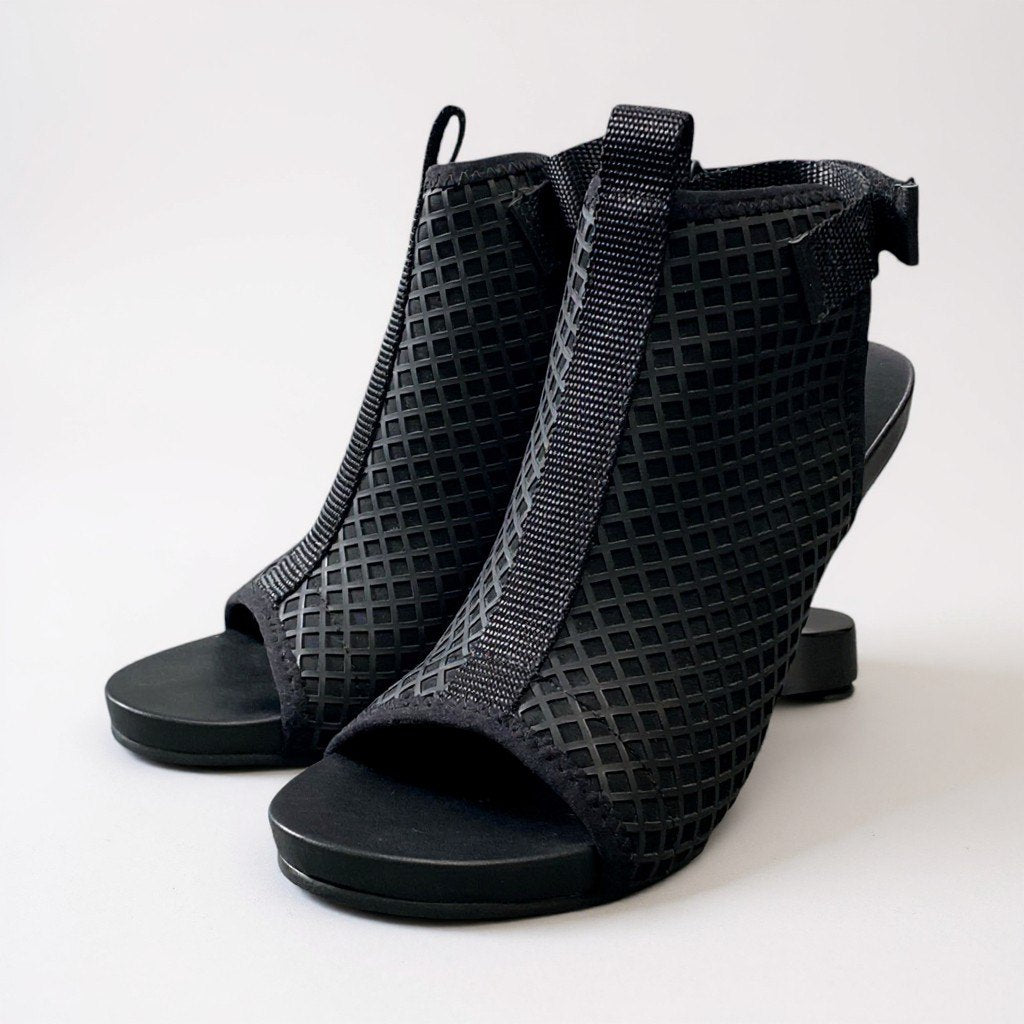 3a5 UNITED NUDE ユナイテッドヌード ヒールサンダル Emaz Fab ブーティー シューズ 37サイズ ブラック レディースk02i