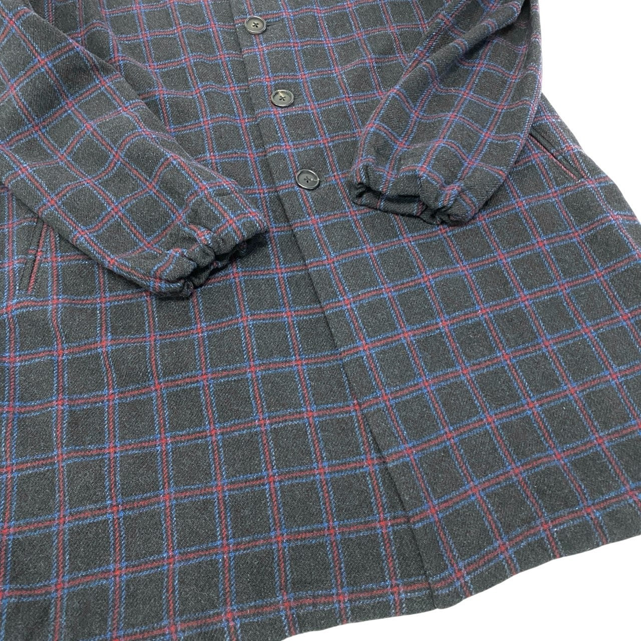 17c7 BRU NA BOINNE ブルーナボイン ドネガルツイード チェック柄 ツイードコート サイズ1 メンズ アウター 羽織k02i
