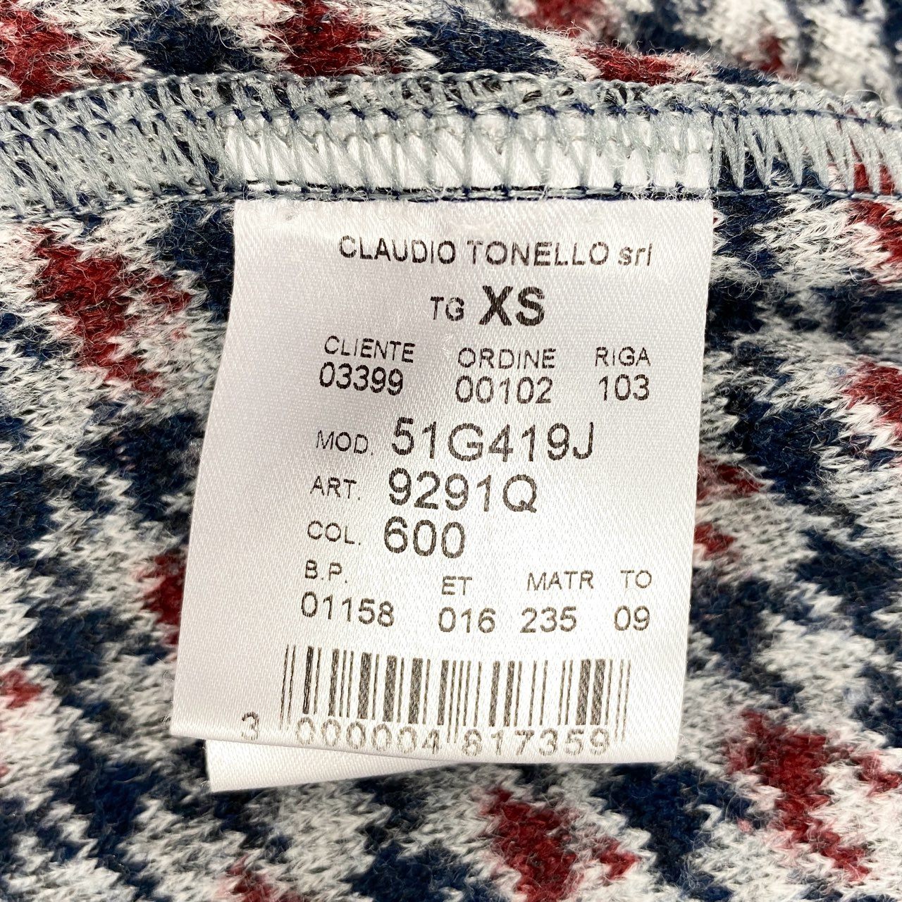 70i2 T-JACKET ティージャケット イタリア製 2B テーラードジャケット ブレザー 千鳥格子柄 51G419J XSサイズ マルチカラー メンズo07t