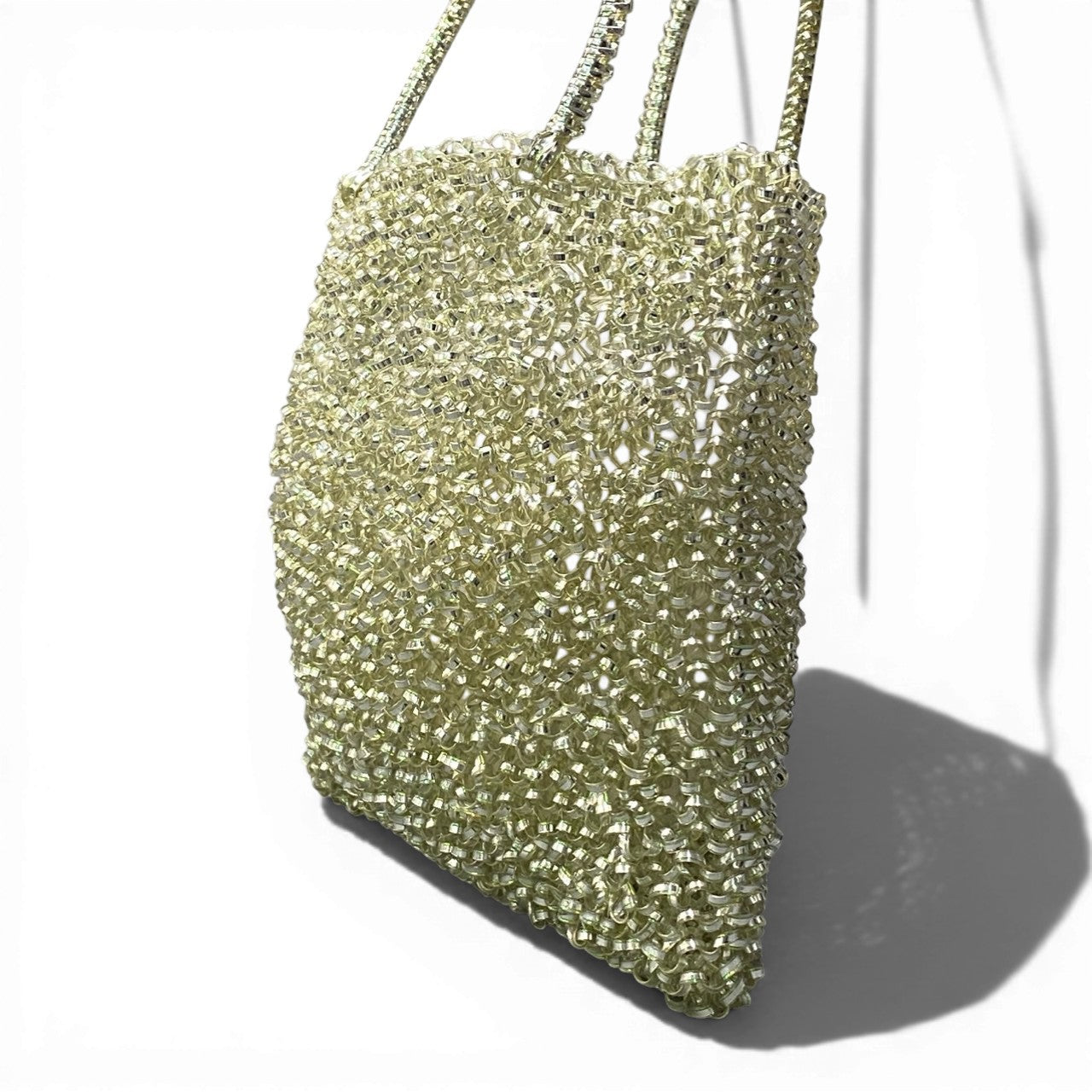 ac21 ANTEPRIMA アンテプリマ ワイヤー ハンドバッグ シルバー スクエア カバン 鞄 Wire Bag 保存袋有t18r