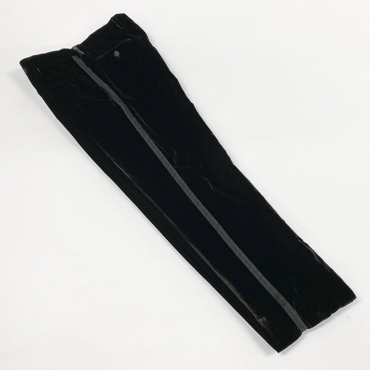 31L8【美品】DOLCE＆GABBANA ドルチェアンドガッバーナ タキシード セットアップ ベロア サイドライン イタリア製 50サイズ ブラウン メンズo07t