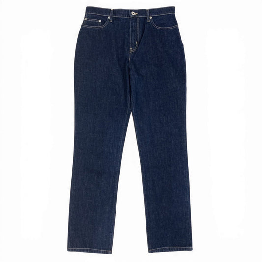6b12【新品保管品】KENZO ケンゾー ストレートジーンズ デニムパンツ ボトム FD62DP210681 32サイズ インディゴ コットン100％ メンズ 男性用u02t