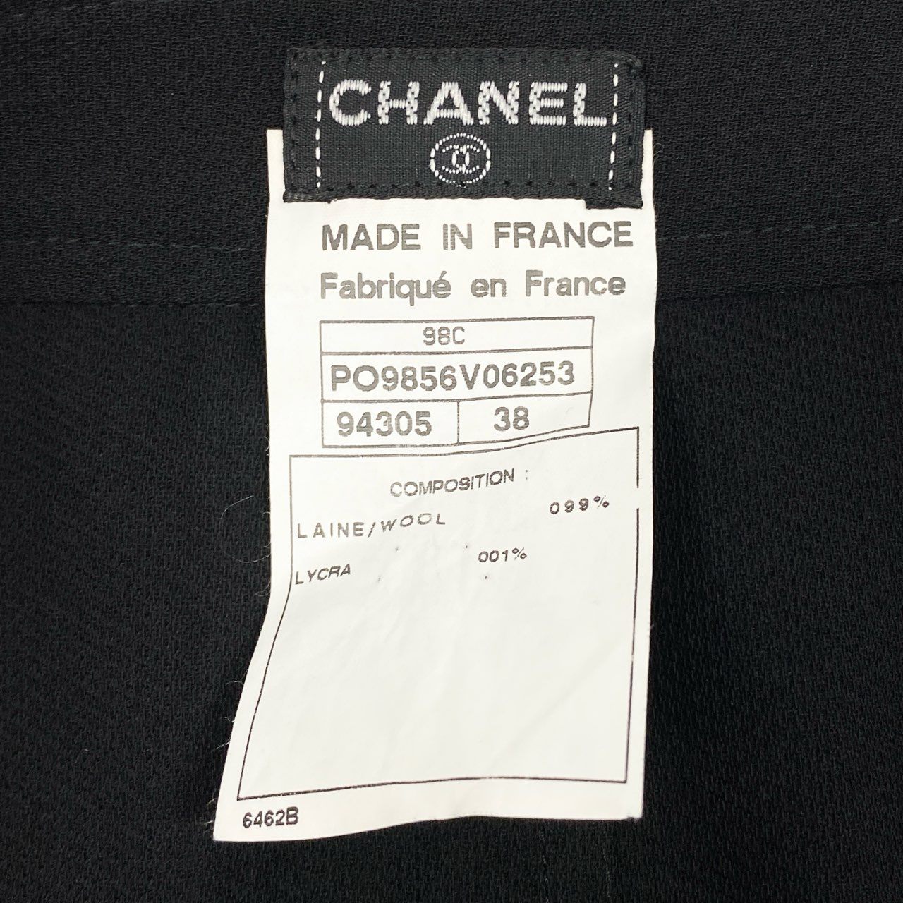 Ca15 CHANEL シャネル 1991年 P11193 スタイルアップ ジャケット パンツ セットアップサイズ36 ブラック レディースta1