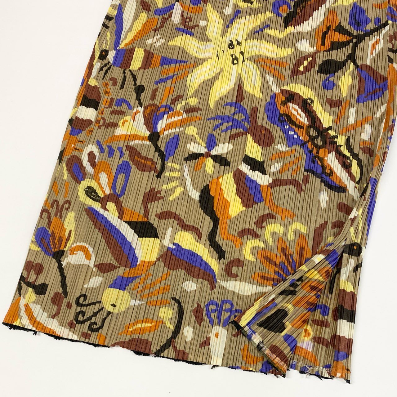 41i26 PLEATS PLEASE プリーツプリーズ イッセイミヤケ ノースリーブワンピース ロングワンピース 太陽 孔雀 山羊 PP63-JH585 サイズ3 マルチカラー ポリエステル レディースu02t