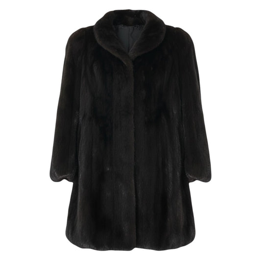 44i24 AMERICAN LEGEND シェアードミンク ロングコート サイズF ダークブラウン 最高級本毛皮 Shared Mink Fur Long Coat リアルファーt18r