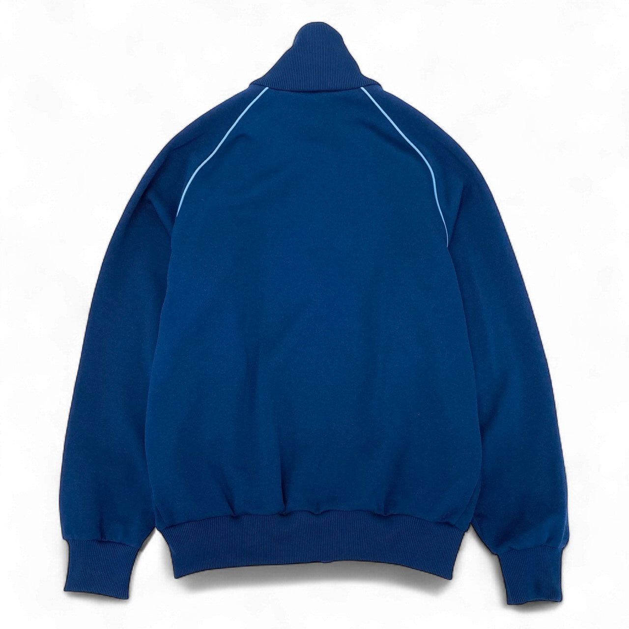 47k5 adidas アディダス 80`s vintge 西ドイツ製 トラックジャケット ブルゾン ワンポイント刺繡 ATS-80 L ブルーo07t