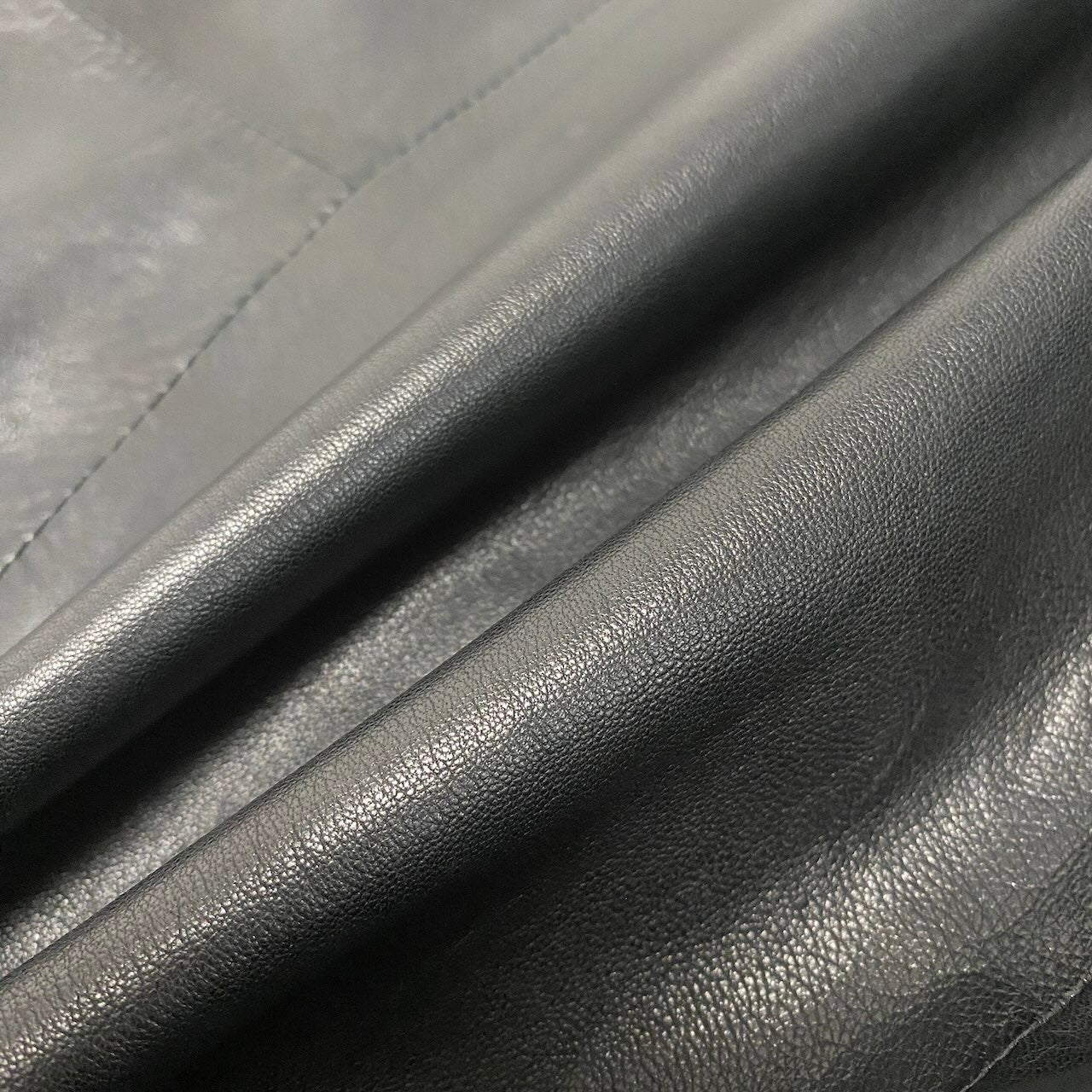 25e10 HELMUT LANG レザーラーダースジャケット ジップレザージャケット 17-9104001 XSサイズ ブラック 羊革 メンズ 男性用k02i