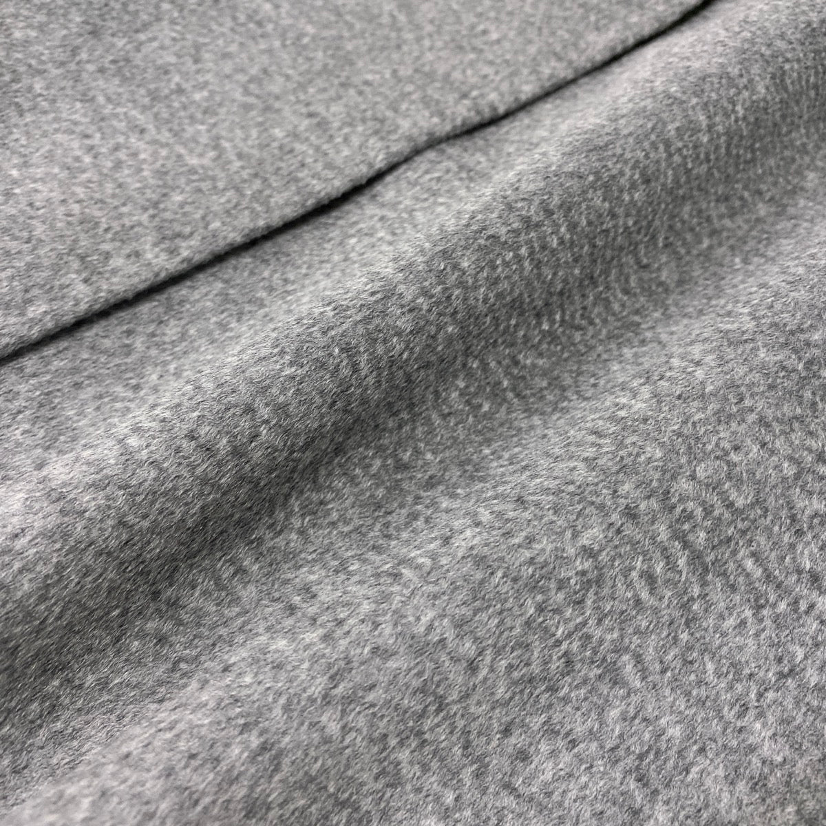 17g16【美品】 MaxMara STUDIO マックスマーラ ステュディオ スタンドカラーコート ロングコート 比翼ボタン サイズ42 グレー レディース 女性用u02t
