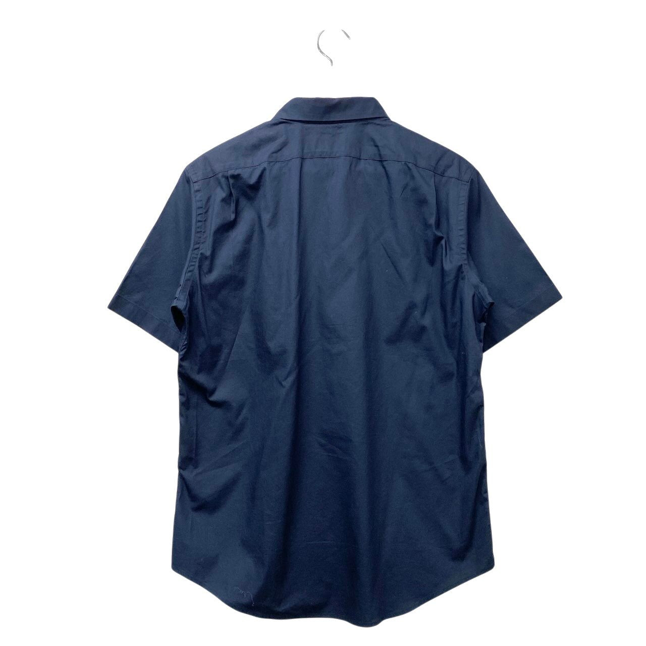 80e14【美品】Paul Smith ポールスミス 半袖シャツ コットンシャツ トップス Lサイズ ネイビー コットン100％ メンズ 男性用u02t