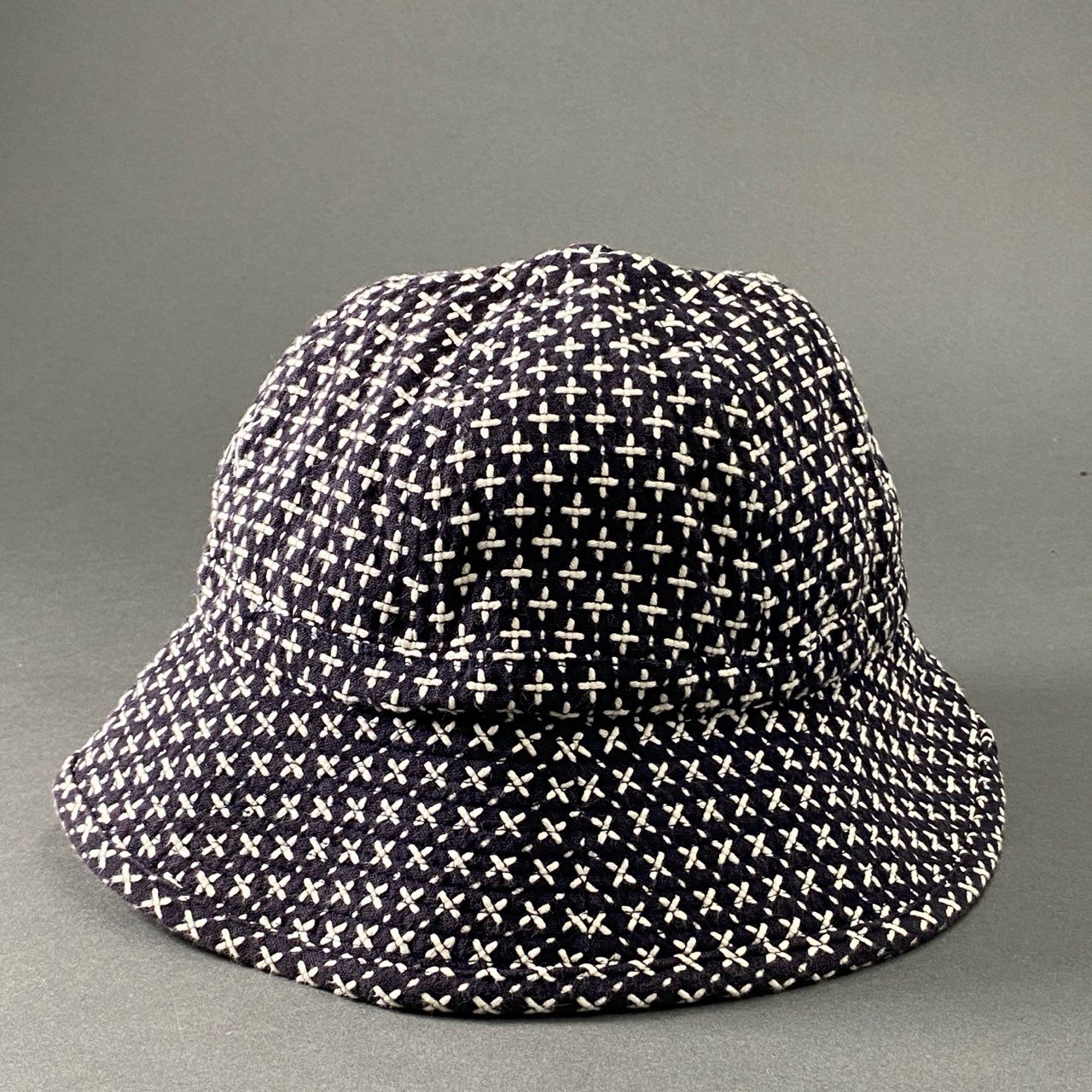 h2 Sasquatchfabrix. サスクワァッチファブリックス BUCKET HAT バケットハット 刺し子 ロゴ刺繍 16SS-GOH-002 Lサイズ ブラック