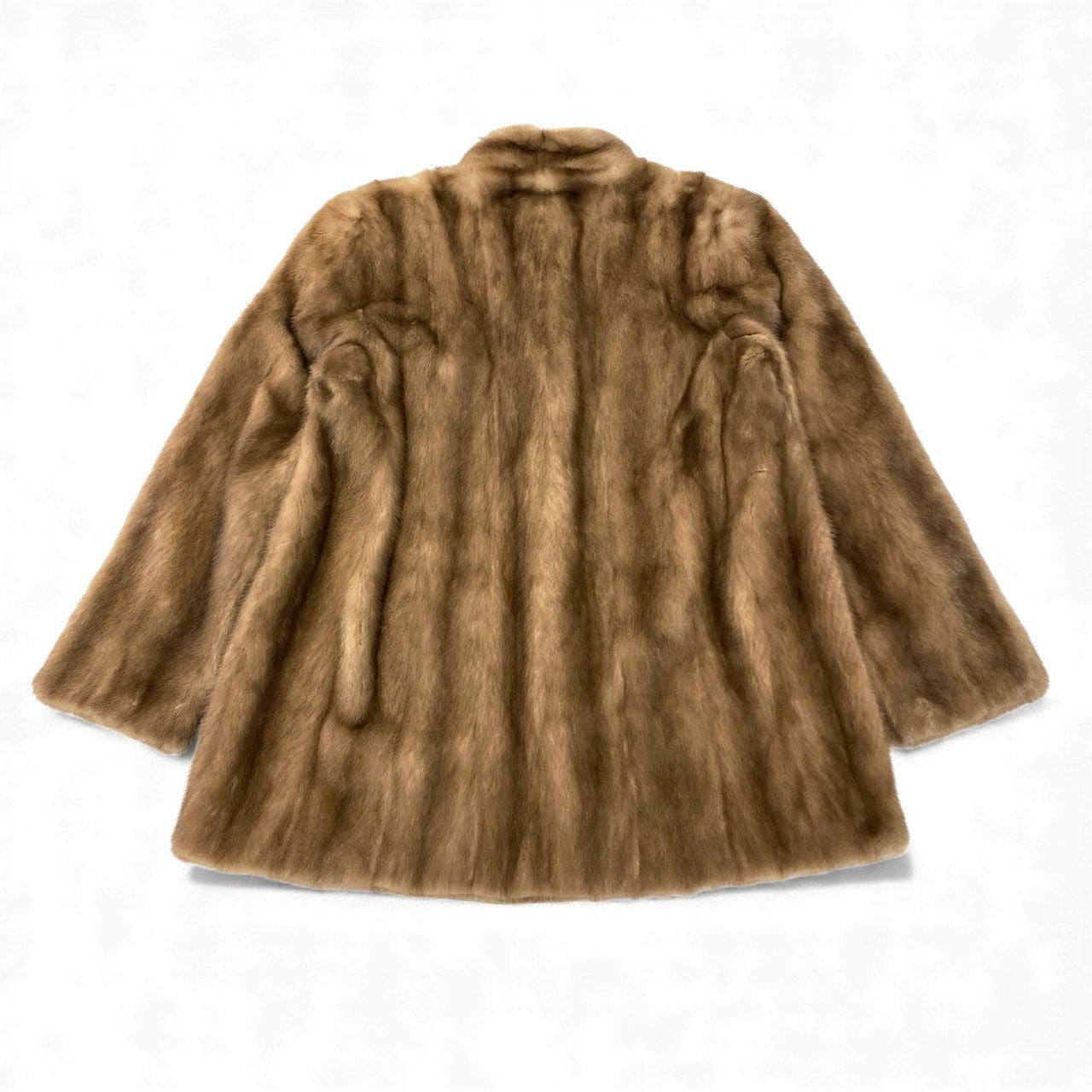 72L17 SAGA MINK サガミンク 銀サガ パステルミンク ファーコート サイズ11号 茶系 最高級本毛皮 MINK FUR ポケット有t18r