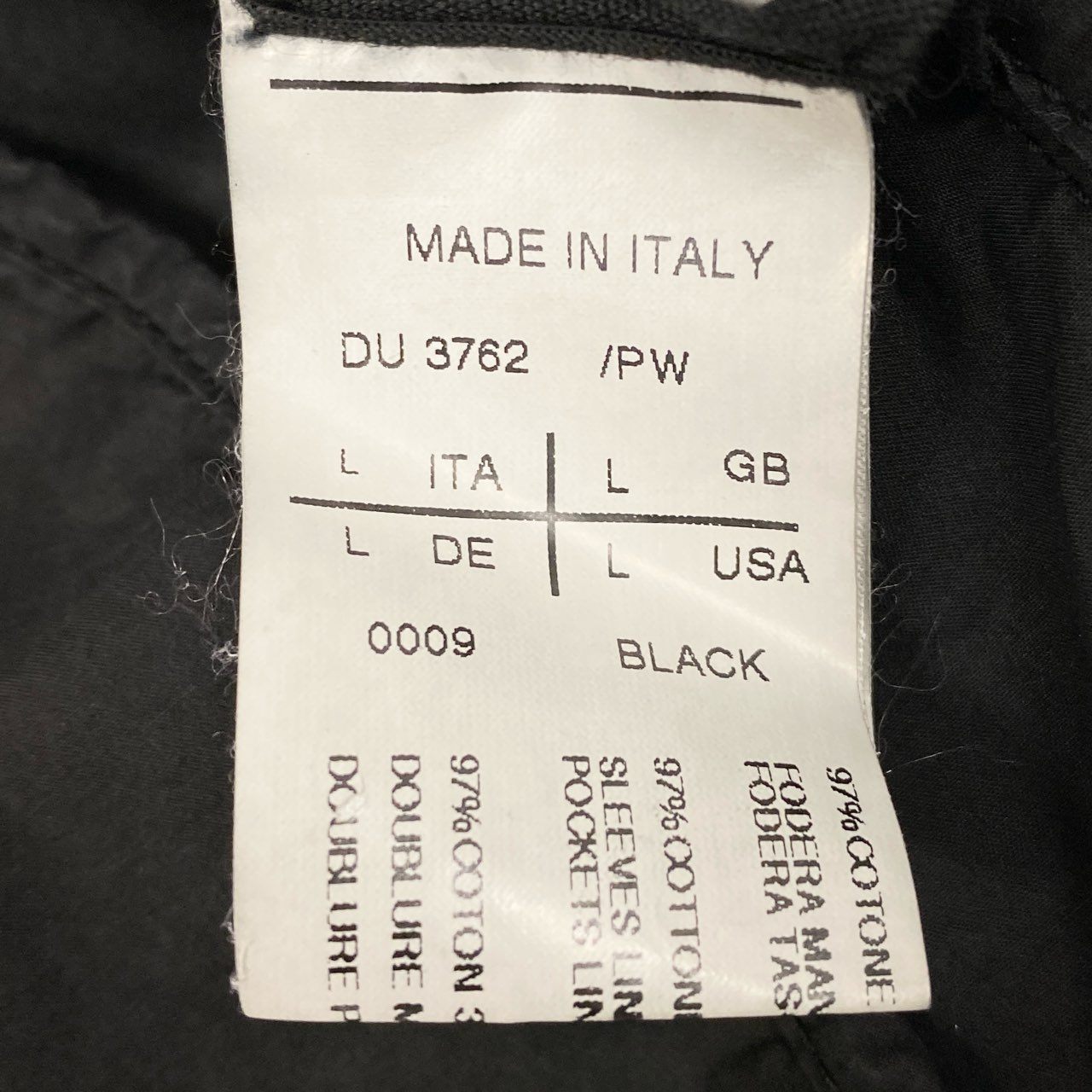 8L5 Rick Owens リックオウエンス コーティングパーカー ジップパーカー DRKSHDW アウター DU3762 Lサイズ ブラック メンズu02t