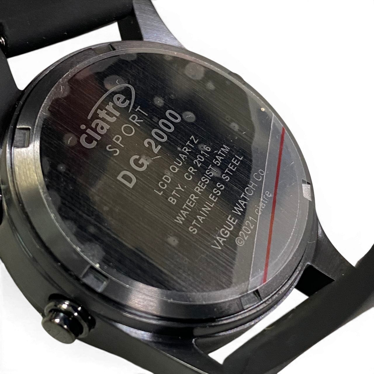 e4 ciatre VAGUE WATCH Co. シアター ヴァーグウォッチカンパニー 腕時計 デジタル時計 シリコンベルト ciatre SPORT DG2000 ブラック ブルー メンズ 紳士用k02i