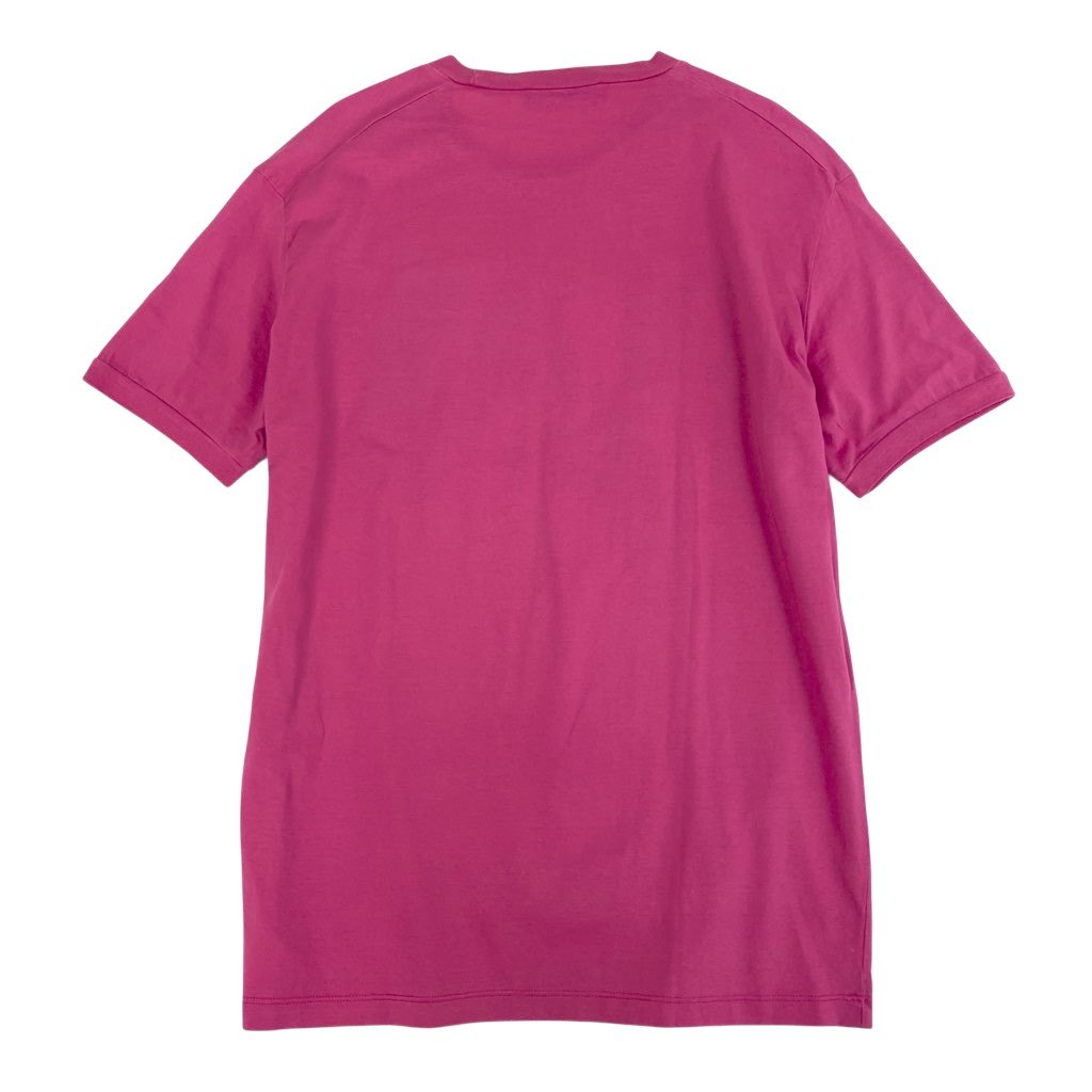 13l27 DSQUARED2 ディースクエアード 半袖Tシャツ プリントTシャツ PUNKプリント トップス イタリア製 XXLサイズ ピンク コットン100％ メンズo07t