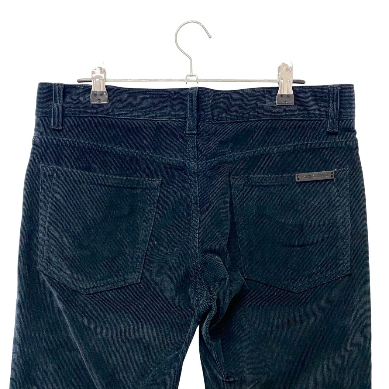 12b19 DOLCE&GABBANA ドルチェアンドガッバーナ コーデュロイパンツ スキニーパンツ ストレッチ 46サイズ ブラック メンズ 男性用u02t
