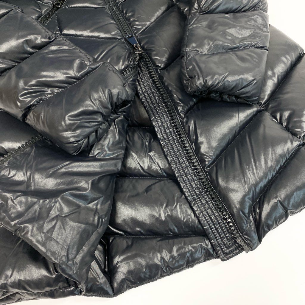 32d3【美品】MONCLER モンクレール FULMARUS フルマラス フォックスファー ダウンコート H20931C00069 FOX FUR DOWN COAT サイズ0 ブラック レディースt18r