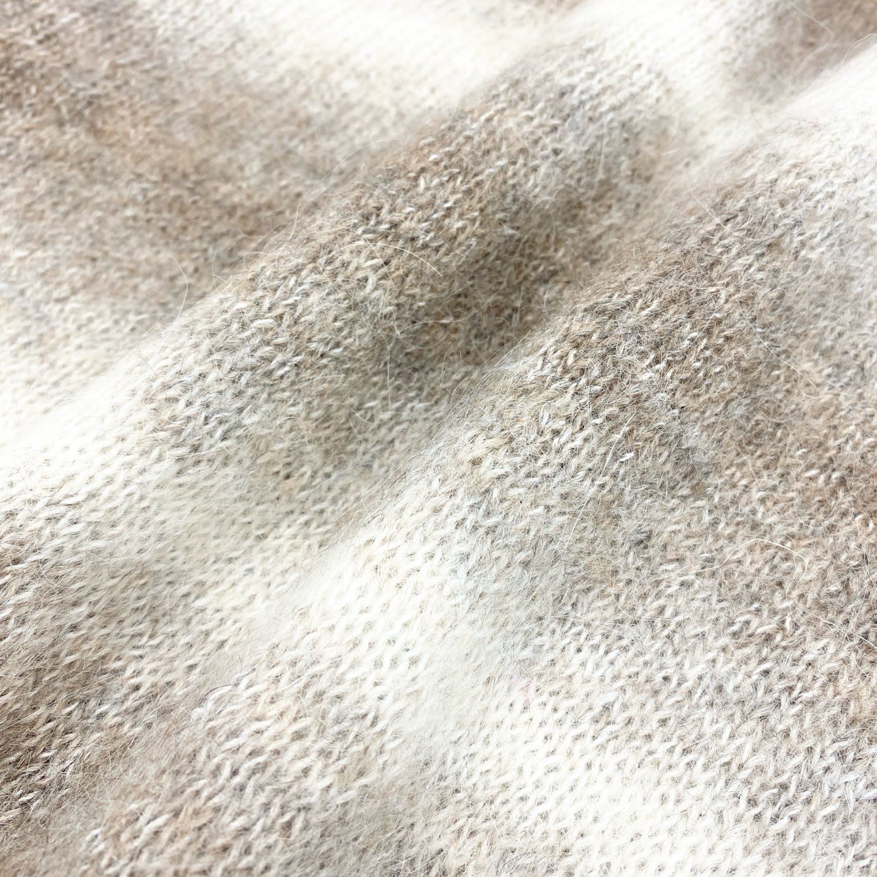 10i16 Paul Smith ポールスミス グラデーションボーダー ニット セーター トップス アルパカ混 L ブラウン系 メンズu02t