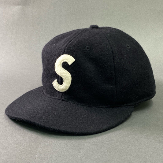 l6 Supreme シュプリーム USA製 Wool S Logo 6Panel Cap Sロゴ パネルキャップ 7 1/2 ブラック Ebbets  BOX LOGO ボックスロゴ