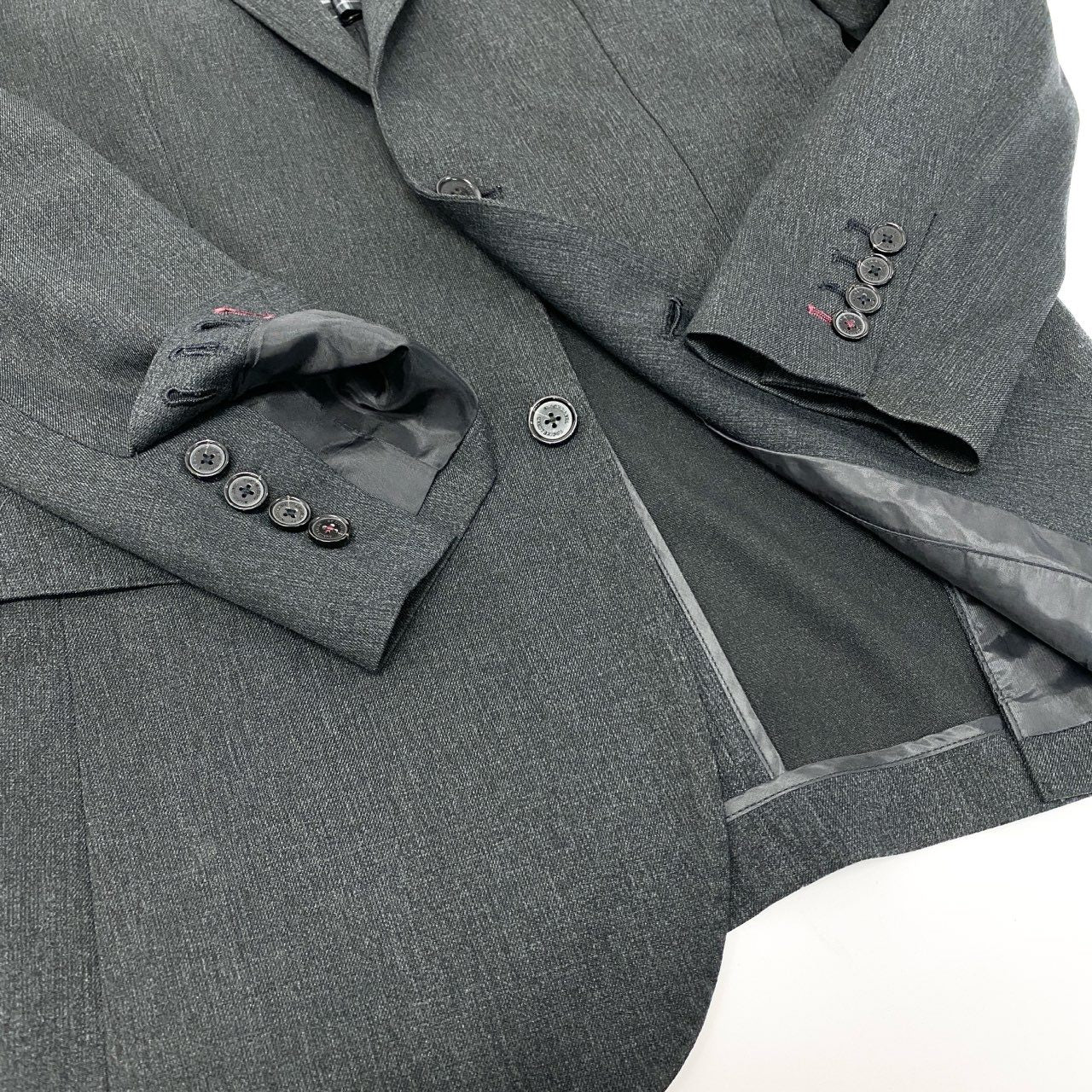 70j15《美品》BLACK LABEL CRESTBRIDGE ブラックレーベル クレストブリッジ テーラードジャケット ジャケット 51D32-403-08 Mサイズ グレー メンズu02t