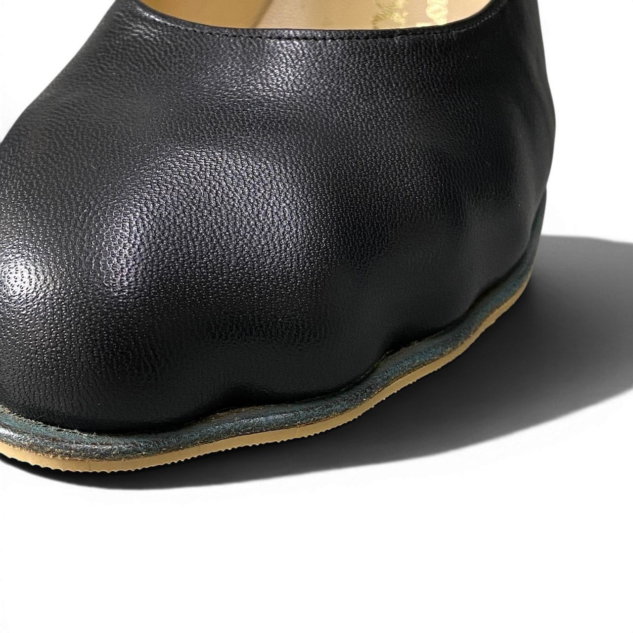 1f10 Vivienne Westwood ヴィヴィアンウエストウッド アンクルストラップ ヒールパンプス アニマルトゥ 英国製 サイズ6 ブラック レディース 女性靴u02t
