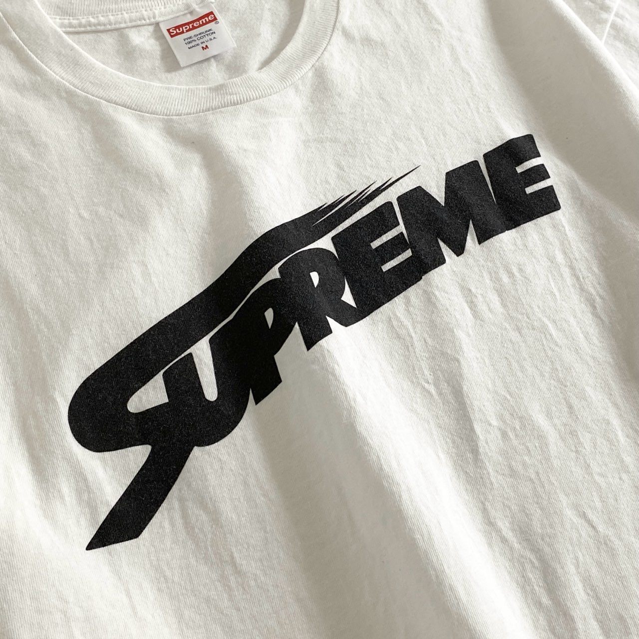 8d13 SUPREME シュプリーム 23SS MONT BLANC TEE モンブラン Tシャツ カットソー ロゴプリント Mサイズ ホワイト コットン