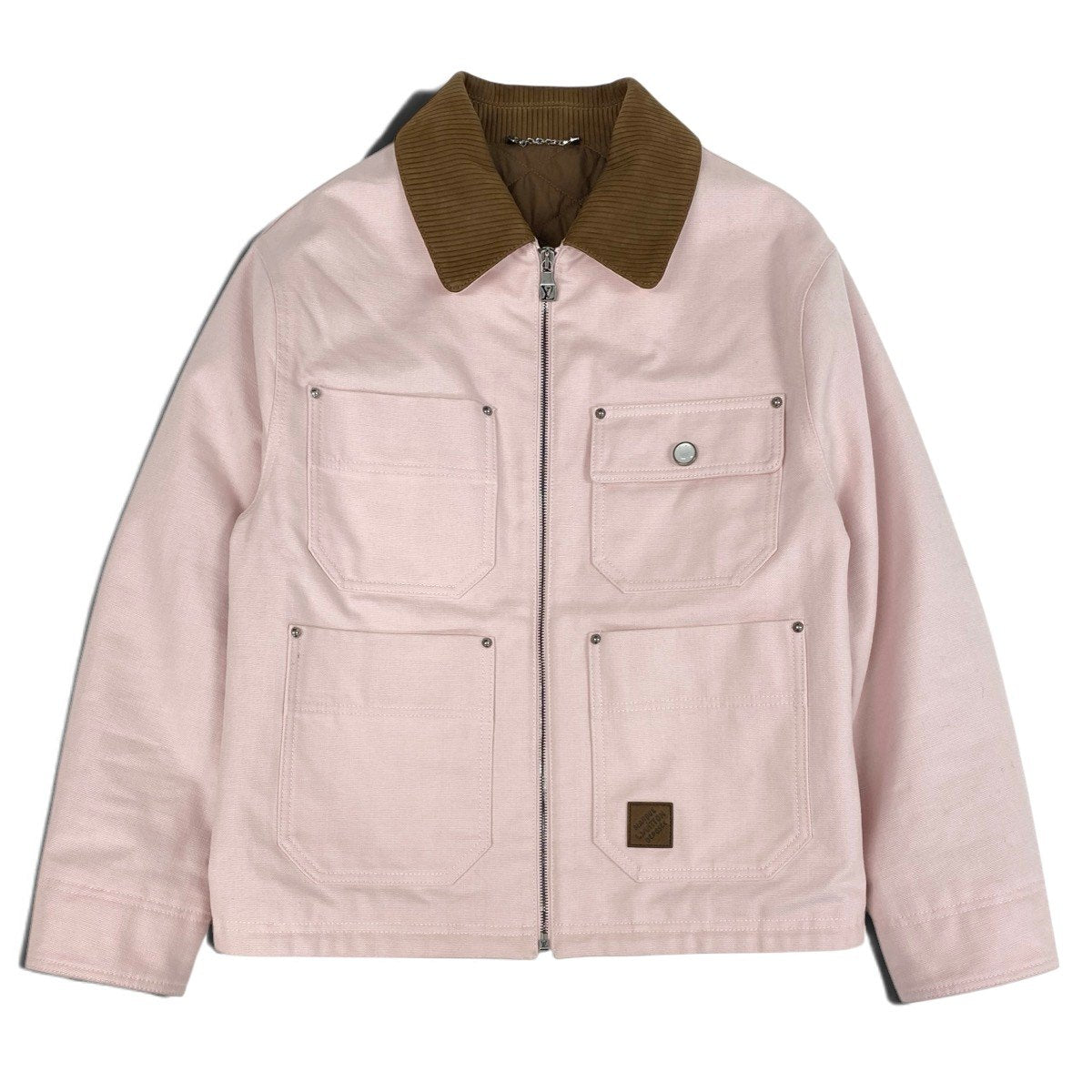 h17 定価￥621,500 LOUIS VUITTON ルイヴィトン × NIGO 25AW 現行 ワークウェアブルゾン Workwear Blouson 1AILNB size 48 ピンクt18r