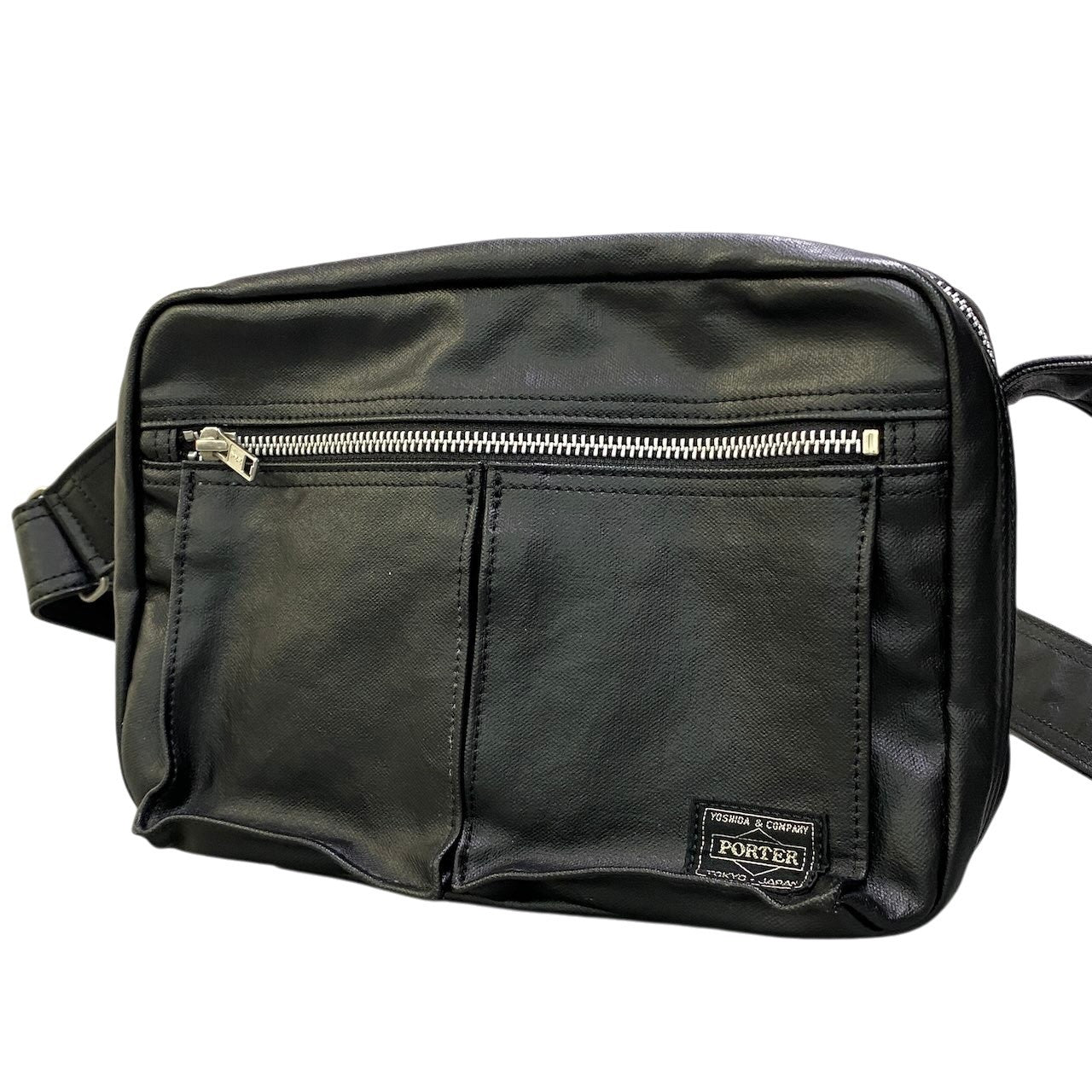Be16 《美品》 PORTER ポーター FREE STYLE フリースタイル ショルダーバッグ 707-08211 ブラック 高密度キャンバス 吉田カバン YOSHIDAt18r