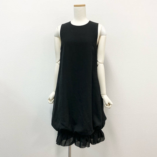 31k2 DAISY LIN デイジーリン フォクシー TRAVEL Slim トラベル ノースリーブワンピース ドレス 日本製 06230 38 ブラック系 レディースo07t