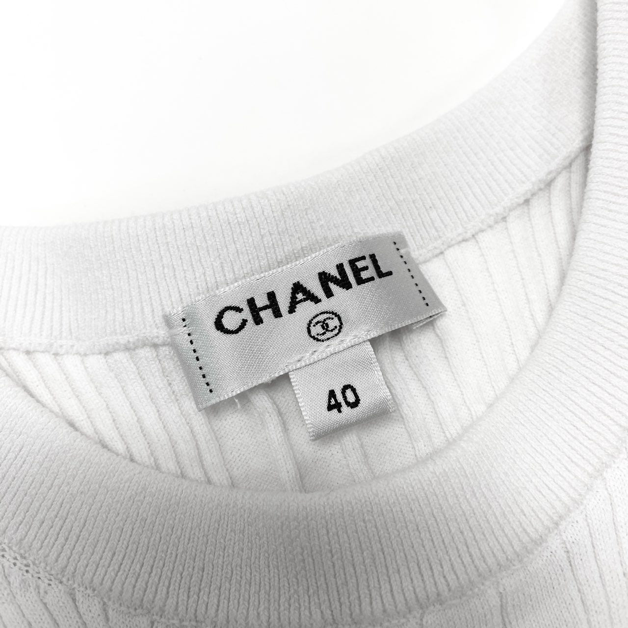 44k28 【美品】CHANEL シャネル 2025SS ココマーク ノースリーブタイトドレス ワンピース P79173L114113 サイズ40 レディース 女性用k02i
