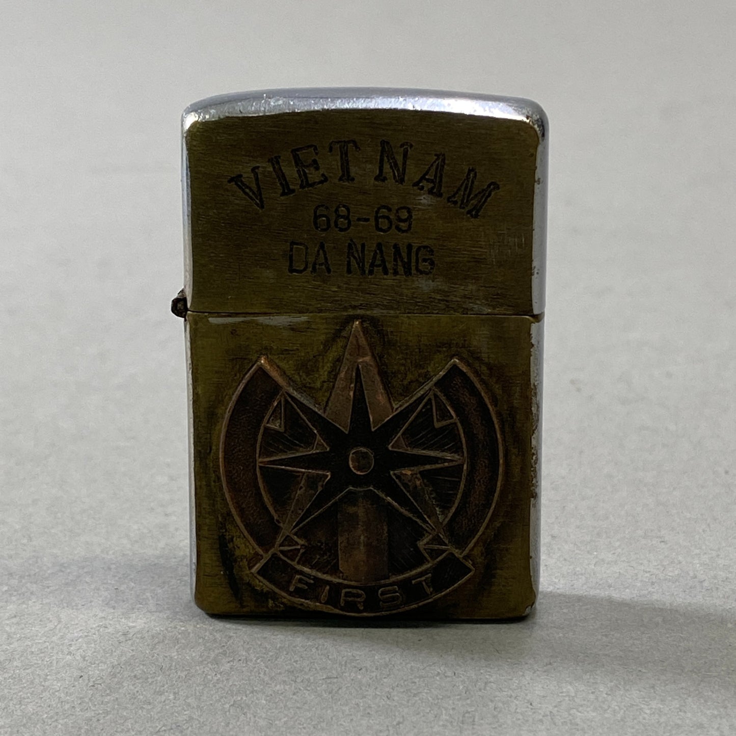 h15 VETNAM ZIPPO ベトナムジッポー 68-69 DA NANG スヌーピー シルバーk02i