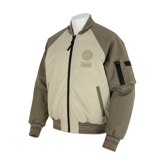 69k7 《未使用》定価￥176,000  CANADA GOOSE カナダグース × NBA リバーシブル Bullard Bomber Jacket ボンバージャケット 1082UCG S ベージュ ダウンジャケット タグ付t18r