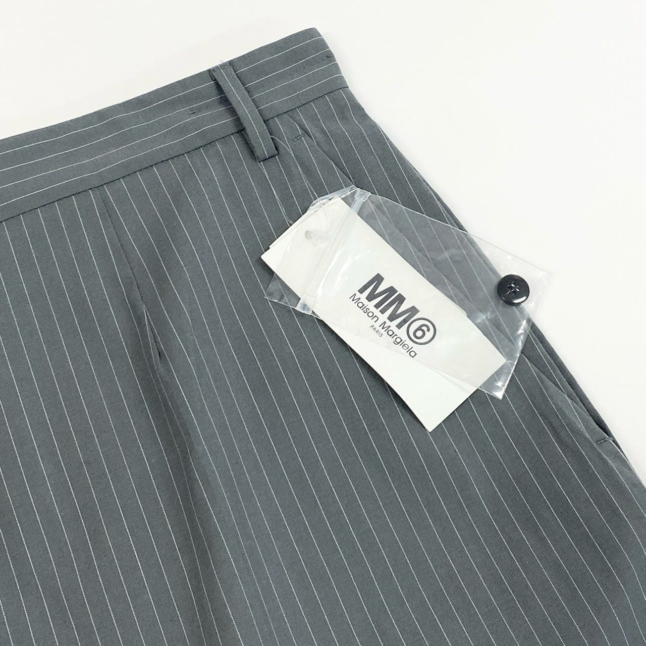 b23 【未使用タグ付き】定価8.3万円 MM6 エムエムシックス メゾンマルジェラ 2022年 スカート型 サルエルパンツ サイズ40 グレー レディース ボトムk02i
