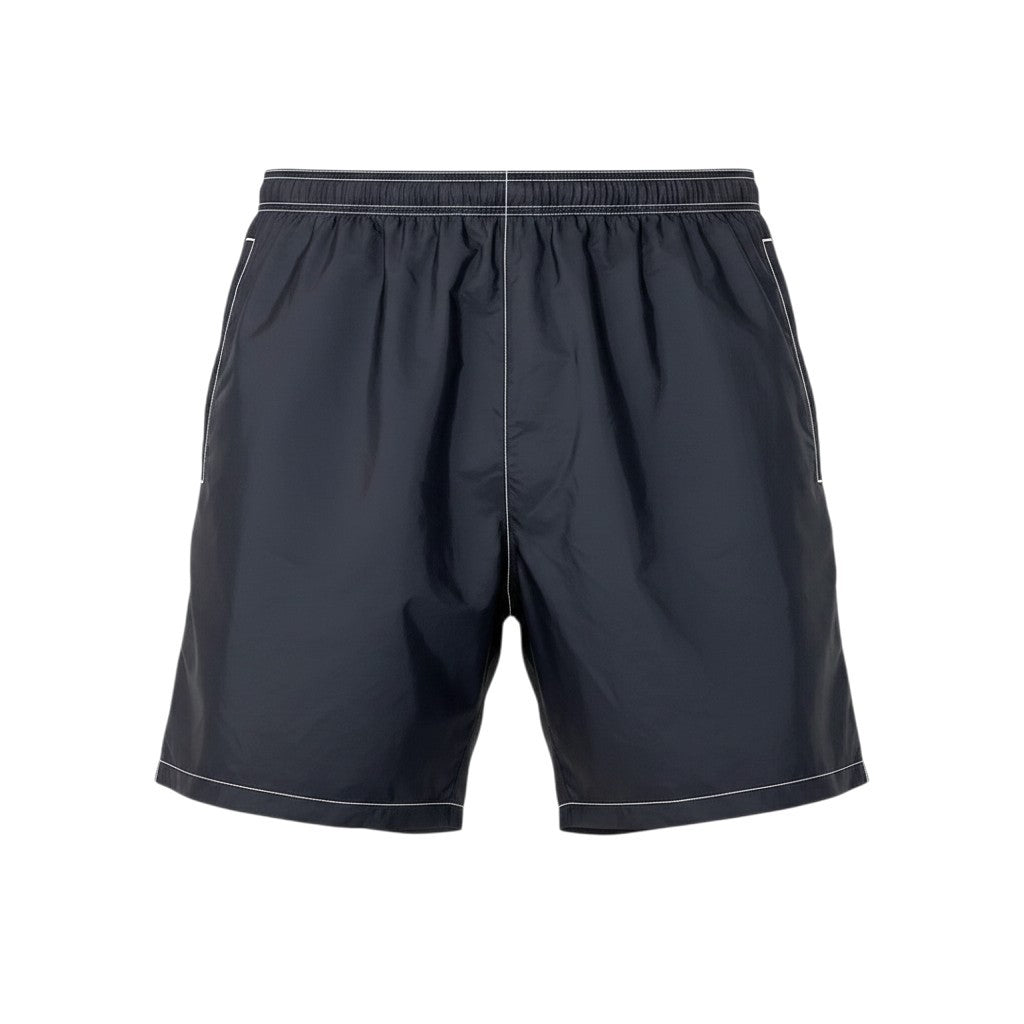 Mg6 PRADA Re-Nylon トライアングルロゴ ショートパンツ 50サイズ ブラック リサイクルポリアミド100％ メンズ 男性用u02t