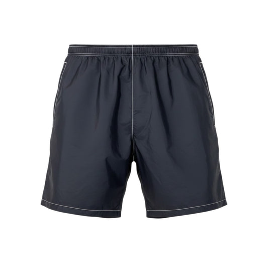 Mg6 PRADA Re-Nylon トライアングルロゴ ショートパンツ 50サイズ ブラック リサイクルポリアミド100％ メンズ 男性用u02t