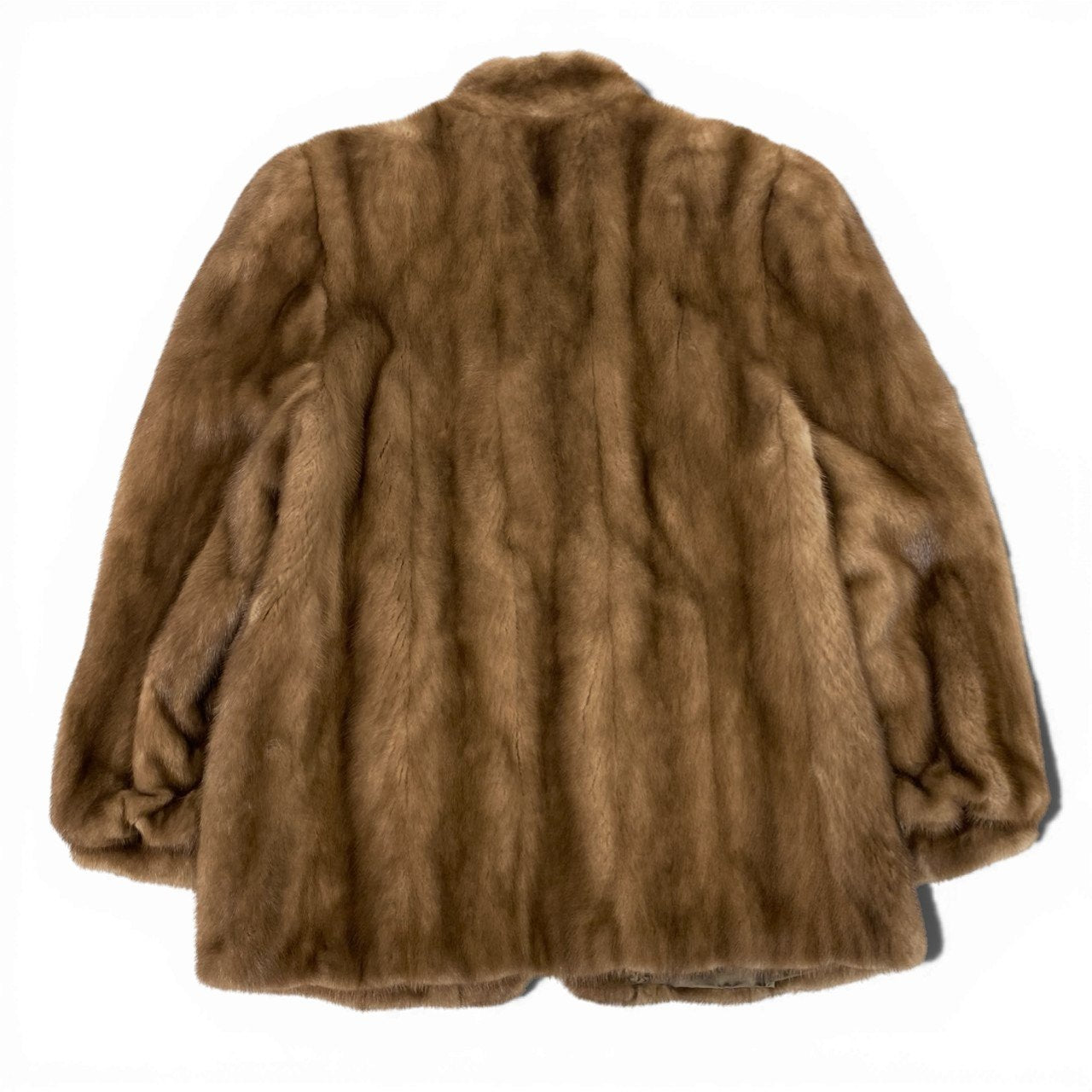 73b20 BRONZE FUR パステルミンク ファーコート サイズ13 ブラウン 本毛皮 Mink Fur Coat 毛質◎t18r
