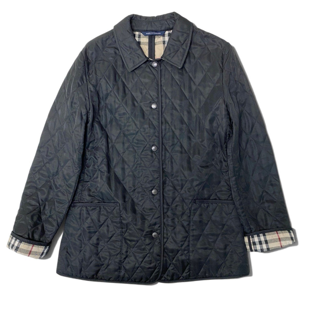 11i30 BURBERRY LONDON バーバリー ノバチェック キルティングジャケット ブラック Nova Check Quilting Jackett18r