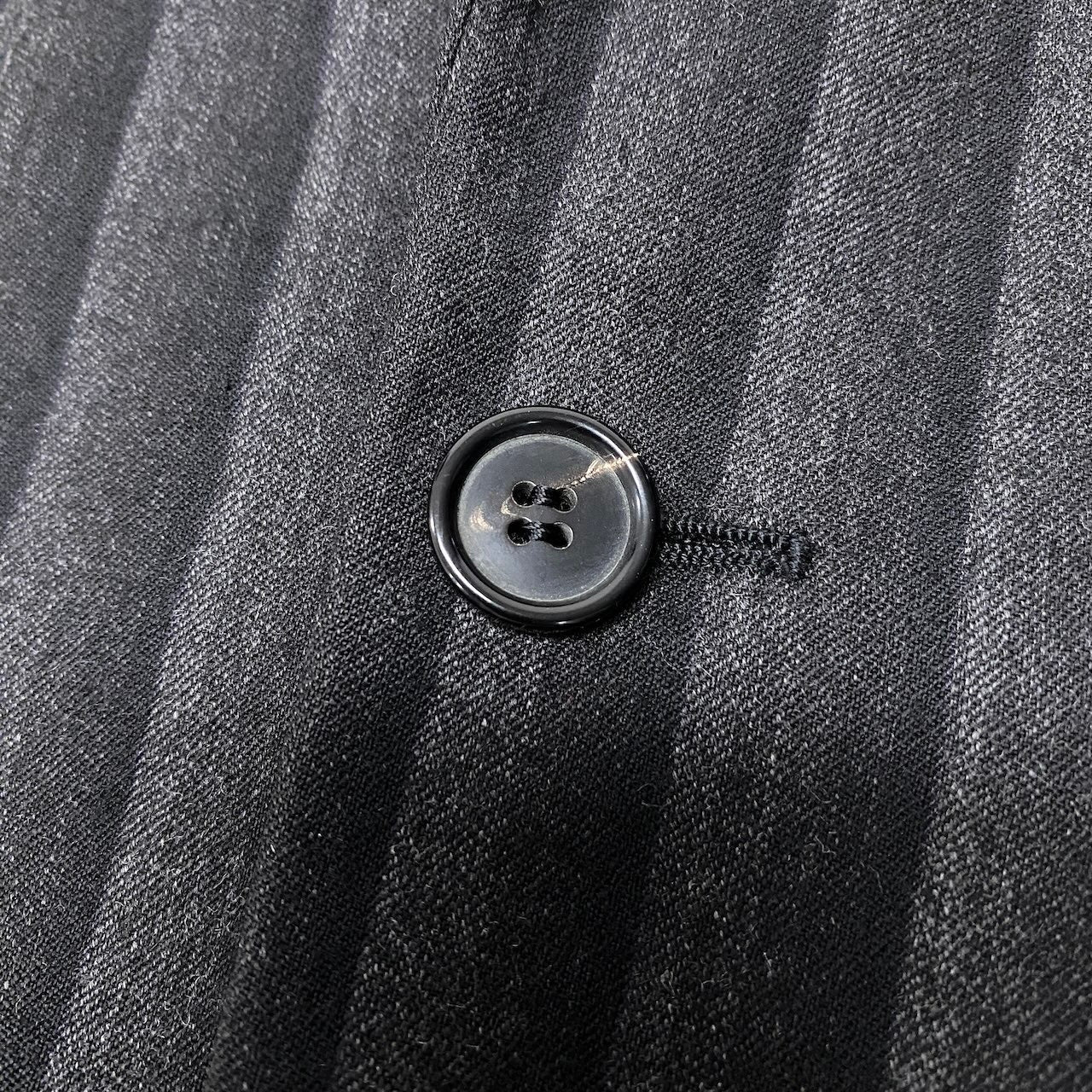13f15 Dior HOMME ディオール オム 2004年AW エディ期 グラデーションストライプ テーラードジャケット サイズ46 ブラック グレー ウール100％ メンズ 紳士服u02t