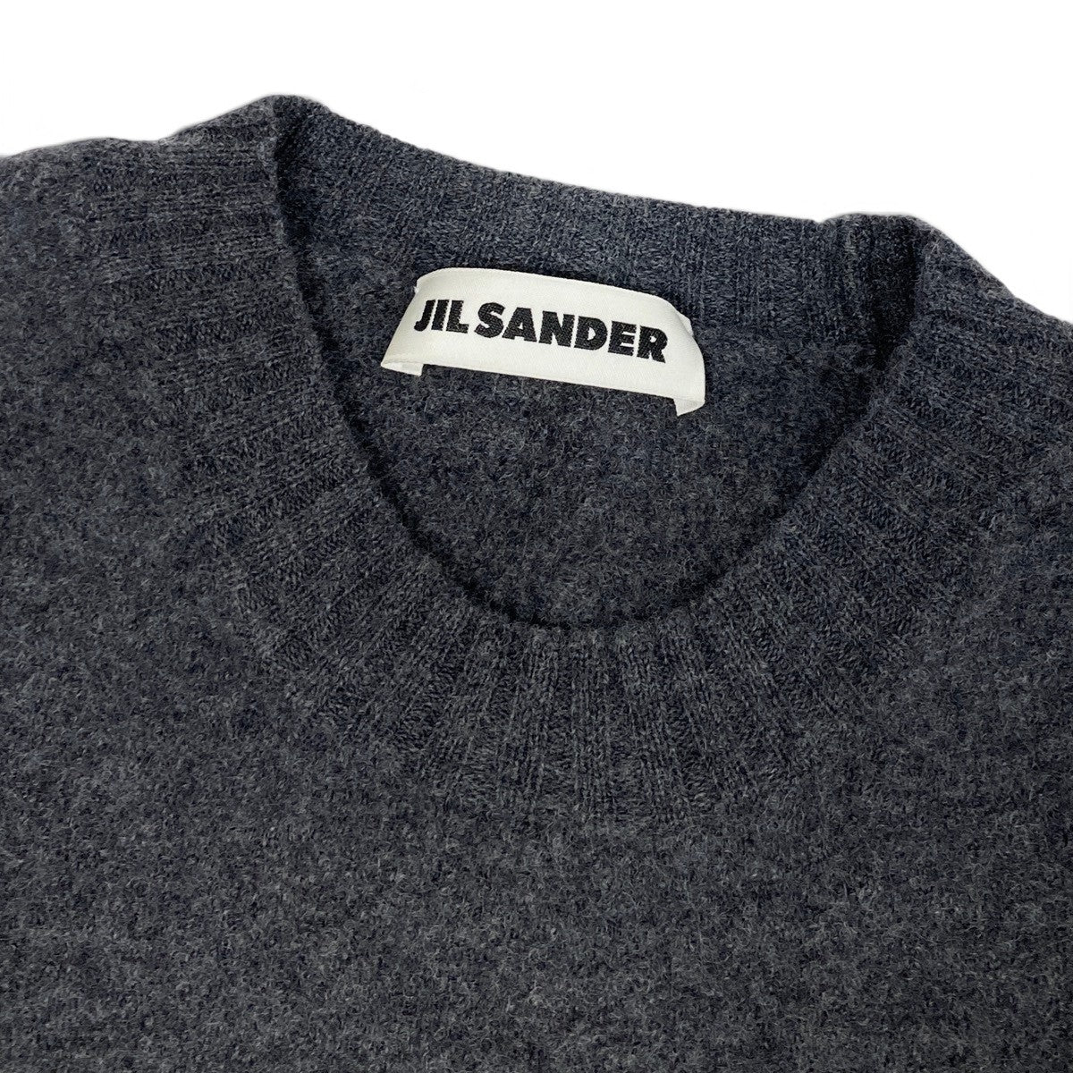Ei3 JIL SANDER ジルサンダー 2024AW ウールニット セーター サイズ34 ダークグレー ウール100％ レディースk02i