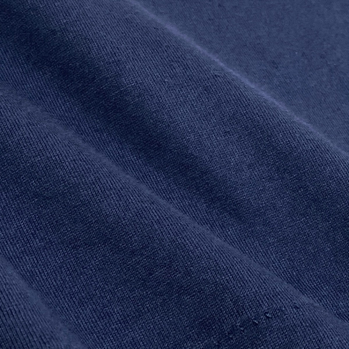Ig10 YVES SAINT LAURENT イヴサンローラン フレンチスリーブ Tシャツ カットソー カサンドラロゴ刺繍 サイズM ネイビー コットン100％ レディースo07t
