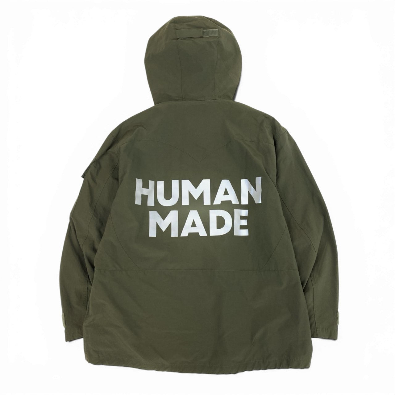 72b10【美品】HUMAN MADE ヒューマンメイド マウンテンパーカージャケット ブルゾン ジャケットアウター XXLサイズ カーキ メンズ 男性用k02i