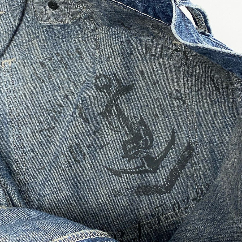 13l27 DOUBLE RL ダブルアールエル デニム ペインターパンツ 32×30 インディゴ ブルー ジーンズ Ralph Lauren ラルフローレン ヴィンテージ加工t18r