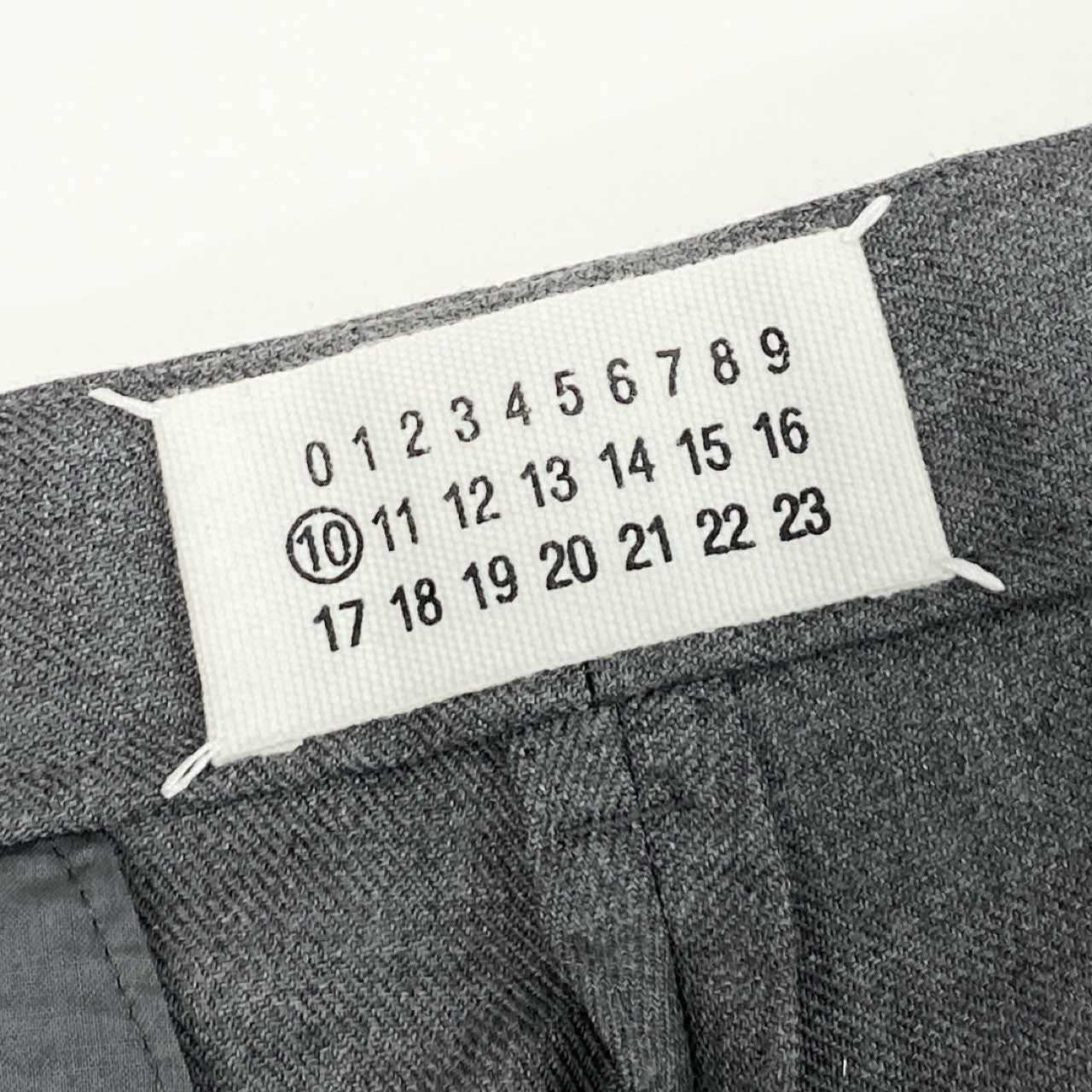 35i9 Maison Martin Margiela メゾンマルタンマルジェラ スラックスパンツ ボトムス トラウザー S30KA0259 46 グレー ウール メンズk02i